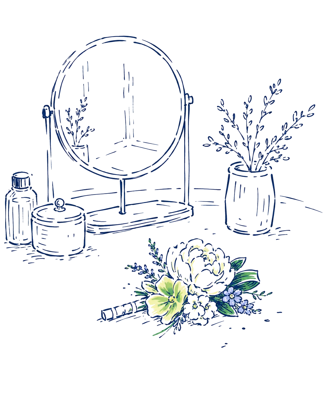 Floral wearables — crowns, corsages, boutonnieres